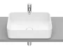 Roca Inspira Square pultra ültethető FineCeramic mosdó 50x37 cm, Matt Fehér A327530620