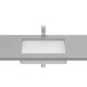 Roca Inspira Square mosdópult alá építhető FineCeramic mosdó 60,5x39 cm, fehér A327535000