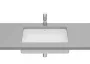 Roca Inspira Square mosdópult alá építhető FineCeramic mosdó 60,5x39 cm, fehér A327535000