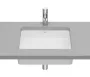 Roca Inspira Square mosdópult alá építhető FineCeramic mosdó 49,5x39 cm, fehér A327536000