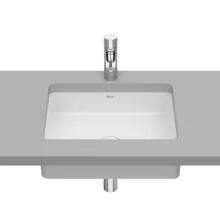   Roca Inspira Square mosdópult alá építhető FineCeramic mosdó 49,5x39 cm, matt fehér A327536620