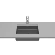  Roca Inspira mosdópult alá építhető FineCeramic mosdó 49,5x39 cm, onyx A327536640