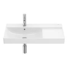   Roca Ona FineCeramic balos mosdó 80x46 cm pakolófelülettel, fehér A327689000
