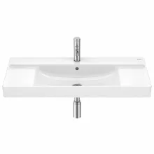   Roca Ona FineCeramic mosdó 100x46 cm, integrált pakolófelülettel, fehér A32768A000