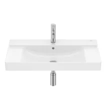   Roca Ona FineCeramic mosdó 80x46 cm, integrált pakolófelülettel, fehér A32768H000