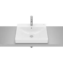   Roca Ona FineCeramic kompakt mosdó 50x45 cm csaplyukkal, fehér A32768L000