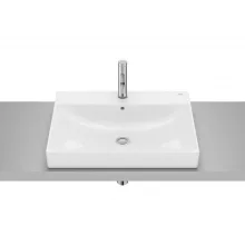   Roca Ona FineCeramic szögletes kompakt mosdó 60x45 cm csaplyukkal, fehér A32768N000
