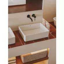   Roca Tura kerámia 45x35 cm mosdótál lineáris lefolyó nyílással, fehér A327691000