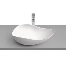   Roca Ohtake Fineceramic pultra ültethető mosdó 54x37,5 cm csaplyuk nélkül Matt fehér A327A13620
