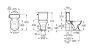 Roca Carmen WC tartály alsó bekötéssel, fekete A3410A1560