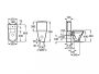 Roca The Gap Round monoblokk alsó bekötésű WC tartály A3410N0000