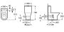 Roca Nexo WC öblítőtartály, alsó vízbekötésű A341645000 (7341642000)