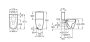 Roca Ona alsó bekötésű monoblokk WC tartály, fehér A34168C00F