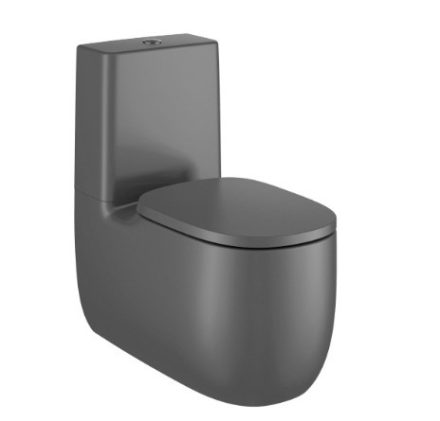 Roca Beyond falra tolható Rimless monoblokkos WC csésze Onyx szín A3420B9640