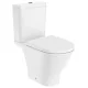 Roca The Gap Round monoblokkos WC csésze Rimless fehér A3420N8000