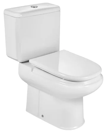 Roca Dama Retro monoblokkos WC csésze alsó kifolyással,  fehér A342321001