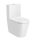 Roca Inspira Round falra tolható Rimless WC csésze 64,5x37,5 cm vario kifolyással, fehér A342526000