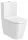 Roca Inspira Round falra tolható Rimless WC csésze 64,5x37,5 cm vario kifolyással, fehér A342526000