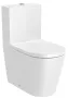 Roca Inspira Round falra tolható Rimless WC csésze 64,5x37,5 cm vario kifolyással, fehér A342526000