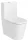 Roca Inspira Round falra tolható Rimless WC csésze 64,5x37,5 cm vario kifolyással, matt fehér A342526620