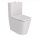 Roca Inspira Round falra tolható Rimless WC csésze 64,5x37,5 cm vario kifolyással, gyöngy szín A342526630