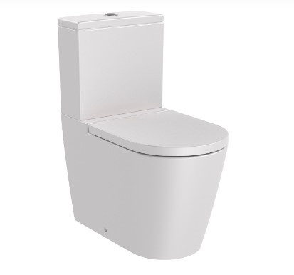 Roca Inspira Round falra tolható Rimless WC csésze 64,5x37,5 cm vario kifolyással, Gyöngy szín A342526630