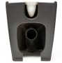 Roca Inspira Round falra tolható Rimless WC csésze 64,5x37,5 cm vario kifolyással, Onyx  szín A342526640