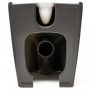 Roca Inspira Round falra tolható Rimless WC csésze 64,5x37,5 cm vario kifolyással, Onyx szín A342526640