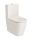 Roca Inspira Round falra tolható Rimless WC csésze 64,5x37,5 cm vario kifolyással, bézs A342526650
