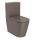 Roca Inspira Round falra tolható Rimless WC csésze 64,5x37,5 cm vario kifolyással, kávé szín A342526660