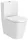 Roca Inspira Round Rimless falra tolható kompakt WC csésze 60x37,5 cm Fehér A342529000