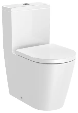 Roca Inspira Round Rimless falra tolható kompakt WC csésze 60x37,5 cm Fehér A342529000