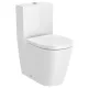 Roca Inspira Round Rimless falra tolható kompakt WC csésze 60x37,5 cm Fehér A342529000