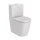 Roca Inspira Round Rimless falra tolható kompakt WC csésze 60x37,5 cm Gyöngy szín A342529630