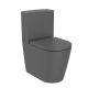 Roca Inspira Rimless falra tolható kompakt WC csésze 60x37,5 cm Onyx szín A342529640