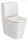 Roca Inspira Round Rimless falra tolható kompakt WC csésze 60x37,5 cm Bézs A342529650