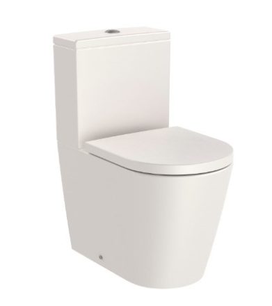 Roca Inspira Round Rimless falra tolható kompakt WC csésze 60x37,5 cm Bézs A342529650