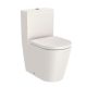 Roca Inspira Round Rimless falra tolható kompakt WC csésze 60x37,5 cm Bézs A342529650
