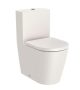 Roca Inspira Round Rimless falra tolható kompakt WC csésze 60x37,5 cm Bézs A342529650