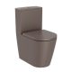 Roca Inspira Rimless falra tolható kompakt WC csésze 60x37,5 cm Kávé szín A342529660