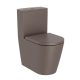 Roca Inspira Round Rimless falra tolható kompakt WC csésze 60x37,5 cm Kávé szín A342529660