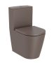Roca Inspira Round Rimless falra tolható kompakt WC csésze 60x37,5 cm Kávé szín A342529660