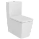 Roca Inspira Square falra tolható WC csésze Rimless matt fehér A342536620