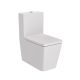 Roca Inspira Square falra tolható WC csésze Rimless gyöngy szín A342536630