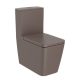 Roca Inspira Square falra tolható WC csésze Rimless Kávé szín A342536660