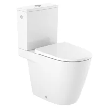   Roca Ona monoblokkos WC csésze 36x75 cm, vario kifolyóval, Rimless, fehér A342687000
