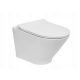 Roca The Gap Round Compact 48 cm fali WC-csésze, Rimless, fehér A3460NB000