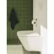 Roca The Gap Round Compact 48 cm fali WC-csésze, Rimless, fehér A3460NB000