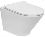 Roca The Gap Round Compact 48 cm fali WC-csésze, Rimless, fehér A3460NB000