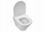 Roca The Gap Round Compact 48 cm fali WC-csésze, Rimless, fehér A3460NB000